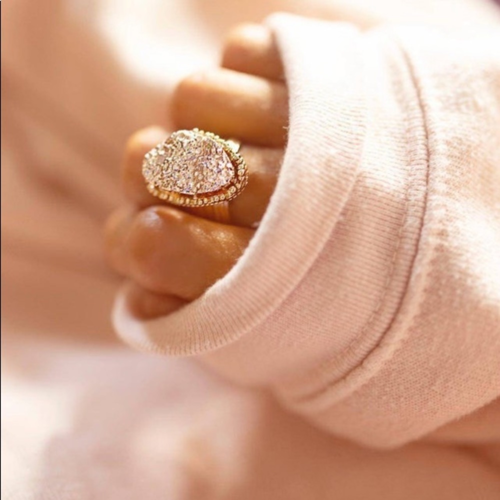 Palisades Druzy Ring- Rose Gold